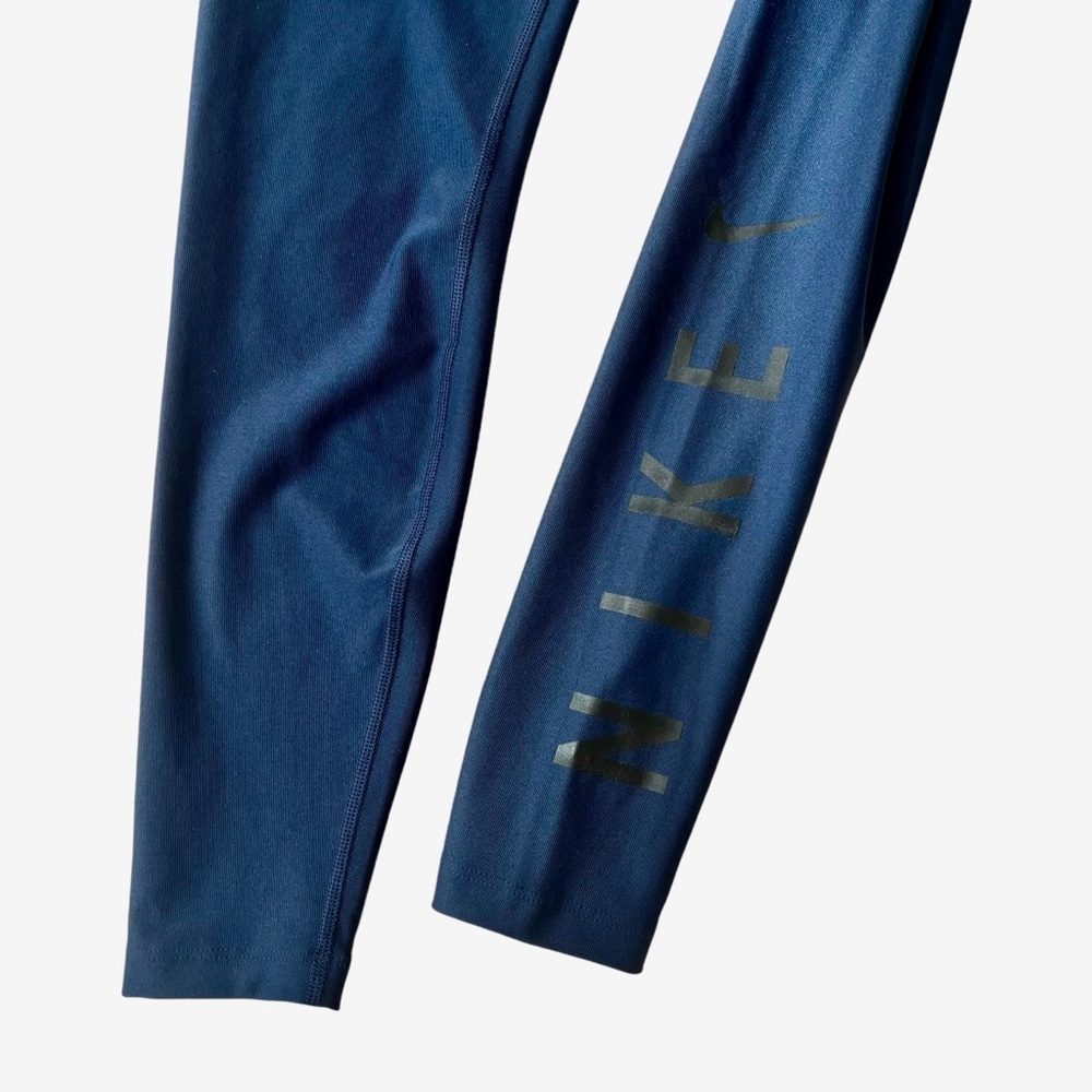Nike DriFit Leggings Size Small Navy Blue Workout Exercise Athletic